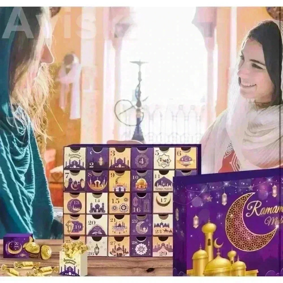 Ramadan Advent Calendar Purple Gold One Size NEW IN BOX! - Picture 7 of 10